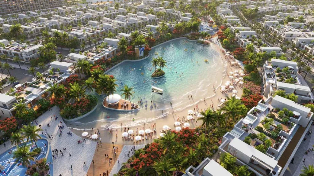 Malibu Cove lagoon at Ivy, DAMAC Riverside, Dubai Investment Park