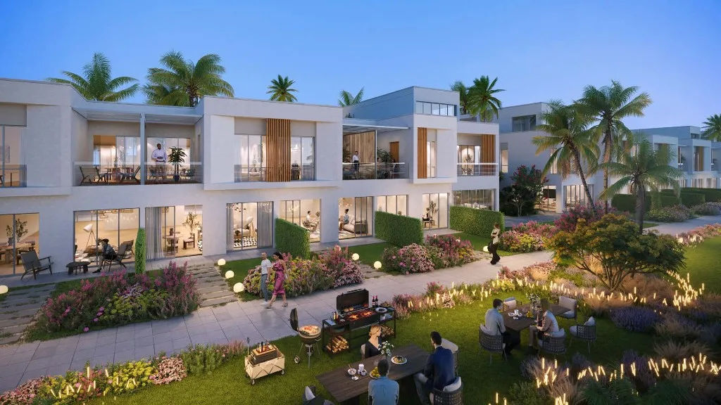 Master bedroom with garden view at Ivy, DAMAC Riverside, Dubai Investment Park