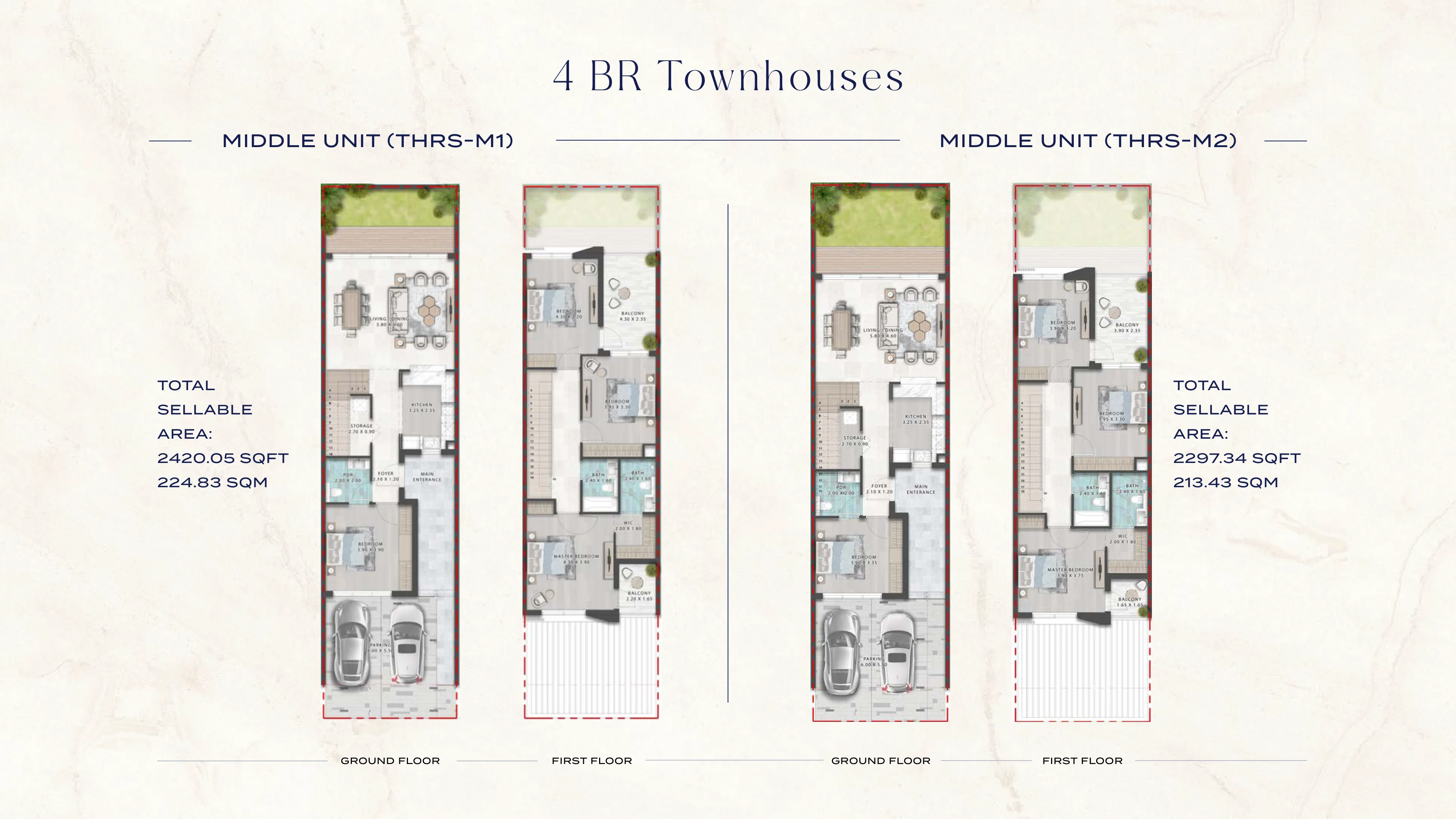 5 bedroom THRS-E floor plan at Sage, DAMAC Riverside, Dubai Investment Park
