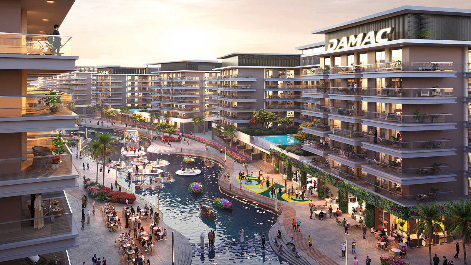 Riverside Views canal apartments at DAMAC Riverside